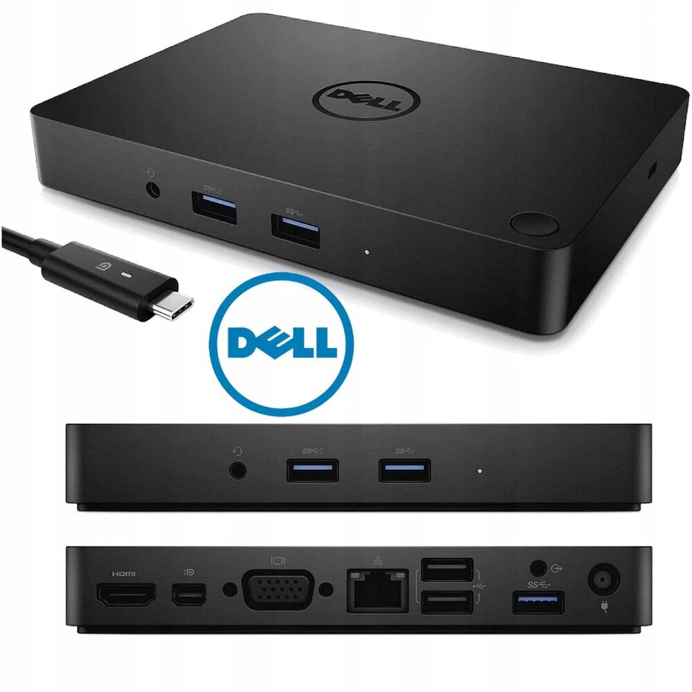 Dell WD15 USB-C Thunderbolt Docking Station with 130W Adapter